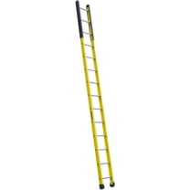 Louisville Ladder 14' Fiberglass Manhole Ladder, 16' Reach, 375 lbs Load Capacity, FE8914