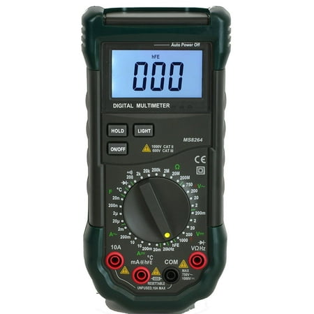 Digital Multimeter Cat - Mastech Sinometer MS8264 30-Range Digital Multimeter with Temperature Measure