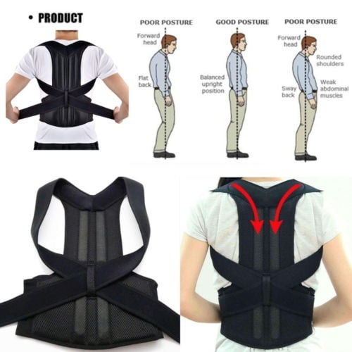 Adjustable Posture Corrector Corset Back Brace Support Shoulder Straightener Shapers S-3XL