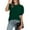 #Green, variant on George Women's Puff Short Sleeve 2025 Spring Summer Business Casual Work Blouses,Black,Size XXL