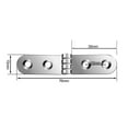 thumbnail image 2 of MYG 180 Degree 2pcs Foldable Hinge Flap Screw-On Hinges for Sewing Machine Cabinet, 2 of 7