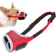 thumbnail image 1 of GFDYREE Dog Muzzle Anti Biting Barking and Chewing with Comfortable Mesh Soft Fabric and Adjustable Strap, Suitable for Small, Medium and Large Dogs(Red(3D Mesh),XS), 1 of 7