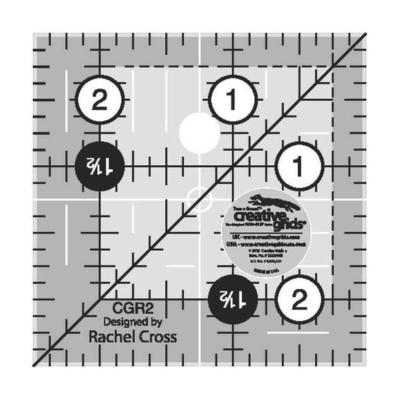 Creative Grids Quilt Ruler 2-1/2in Square CGR2
