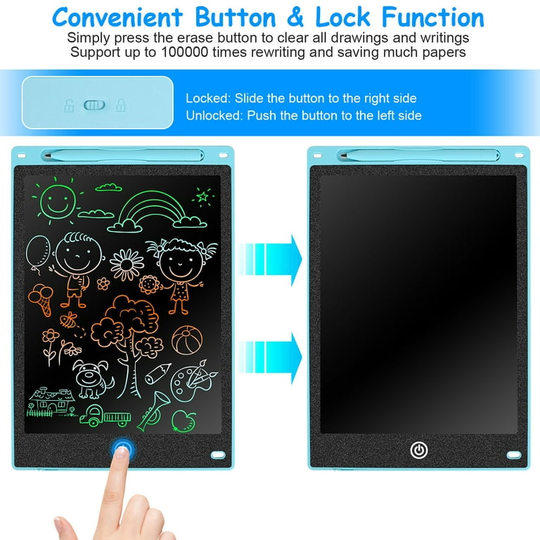 LCD Writing Tablet 8.5 Inch, Colorful Doodle Board Drawing Pad for Kids,  Drawing Board Writing Board Drawing Tablet, Educational Christmas Boys Toys