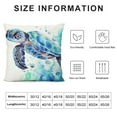 thumbnail image 5 of GOSMITH Sea Turtle Throw Pillow Cover Summer Ocean Beach Theme Decor Cushion Case Super Soft Marine Animals Decorative Pillow Covers for Home Sofa Couch, 5 of 5