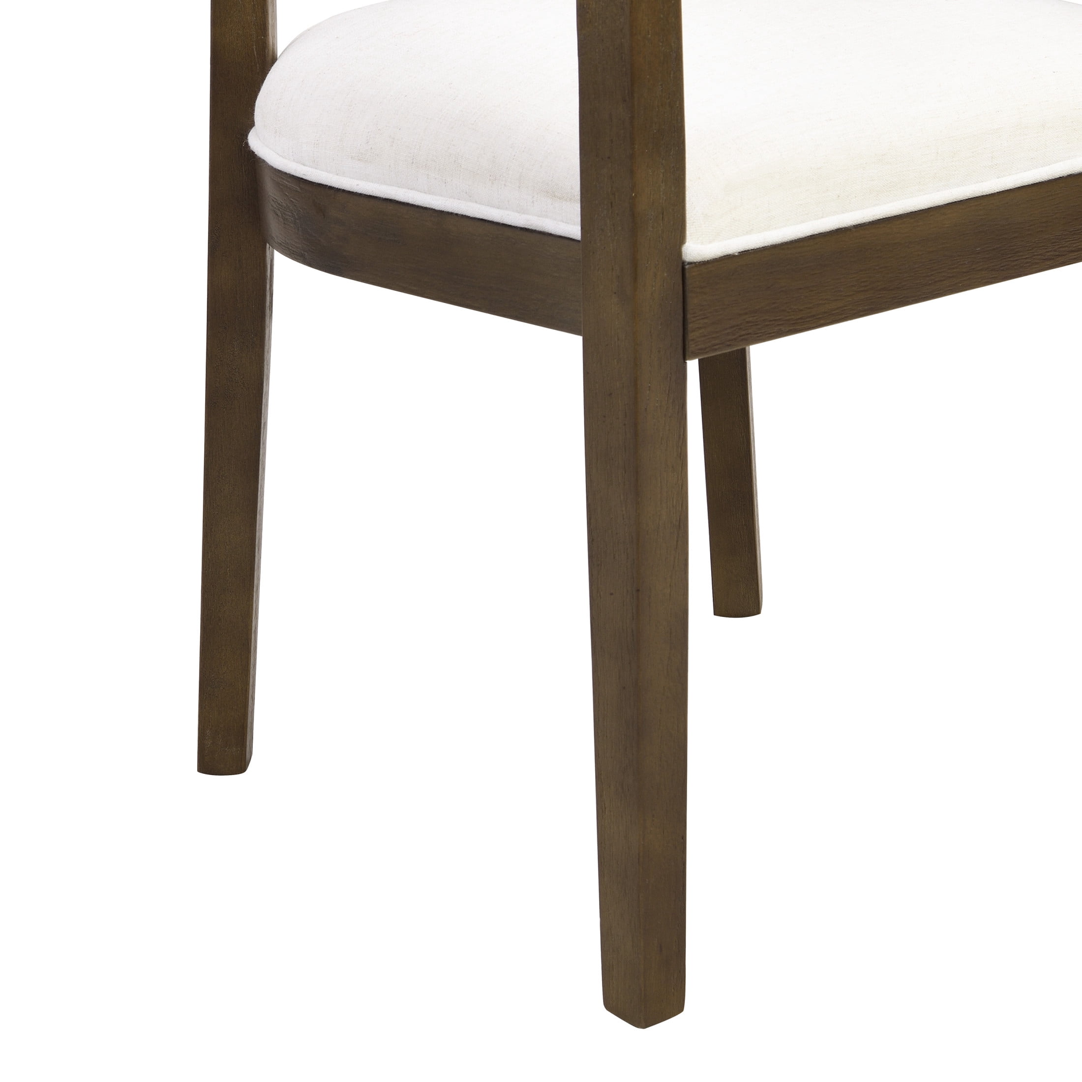 Christopher Knight Home 7-Piece Modern Dining Set, Oval Table with Upholstered Armchairs, Walnut