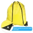 thumbnail image 4 of Unique Bargains 42x34cm Nylon Drawstring Bag Bulk Storage Cinch Backpack Sack, Yellow 10 Pack, 4 of 5