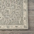 thumbnail image 2 of 5â€™ x 7' Light Gray Floral Area Rug, 2 of 6