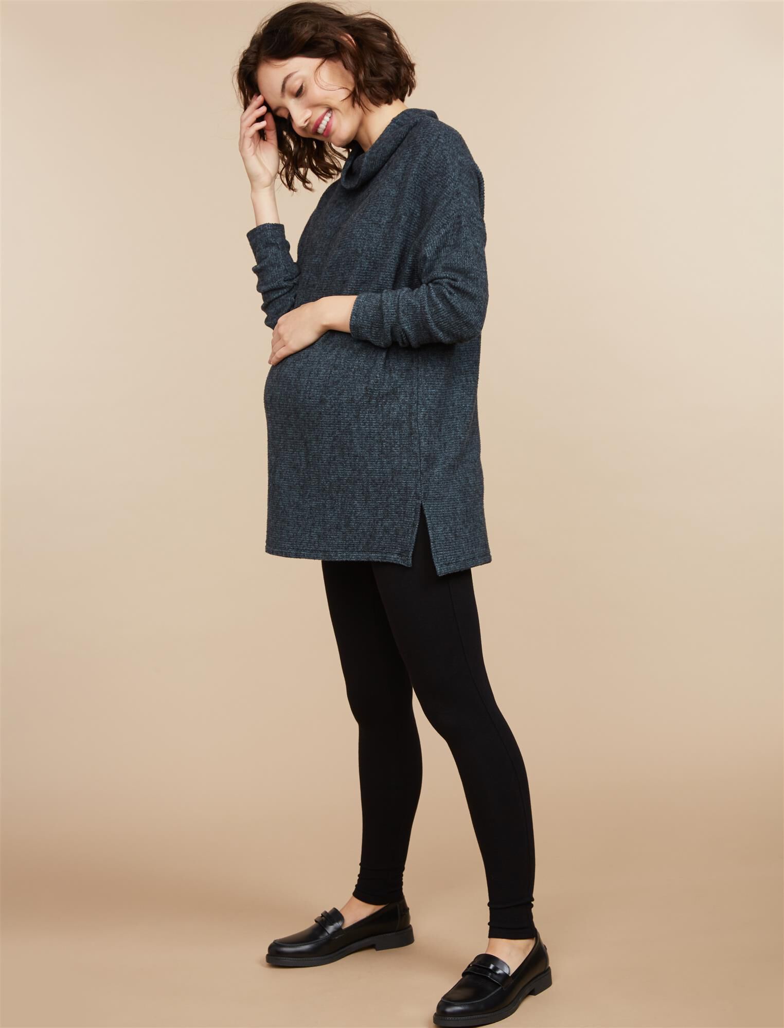 Belly French Terry Maternity Leggings 