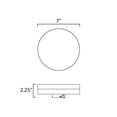 thumbnail image 5 of 67662WTWT Maxim Lighting Tuner - 7 Inch 15W 1 LED Round Flush Mount-White Finish, 5 of 5