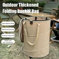 thumbnail image 4 of Garden Trash Can Folding Trash Can Garden Storage Fallen Trash Cloth Capacity Le R5k9 Oxford Outdoor Can Weed Bags Large Storage, 4 of 8