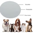 thumbnail image 4 of Almohadilla de alimentación para mascotas de silicona, almohadilla de cuenco lavable antideslizante redonda, almohadilla de alimentación impermeable para dieta de agua potable, 4 of 6