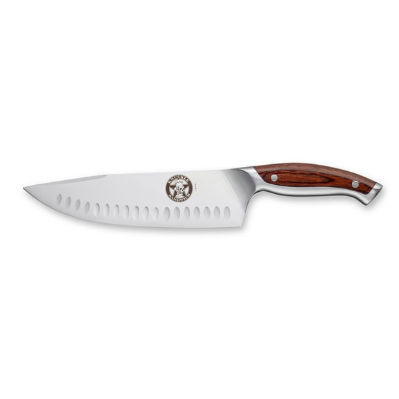 Guy Fieri  Knuckle Sandwich 8" Chef Knife High Carbon Stainless Steel Ergonomic Pakkawood Handle