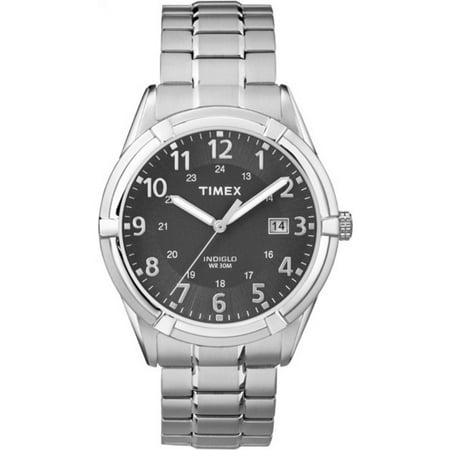 Timex Men's Easton Avenue Watch, Silver-Tone Stainless Steel Expansion Band