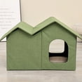 thumbnail image 3 of Maison Grotte pour Animaux, Grand Espace, Design Fermé, Confortable, Pliable, Cachette pour Chats d'Intérieur, 3 of 7