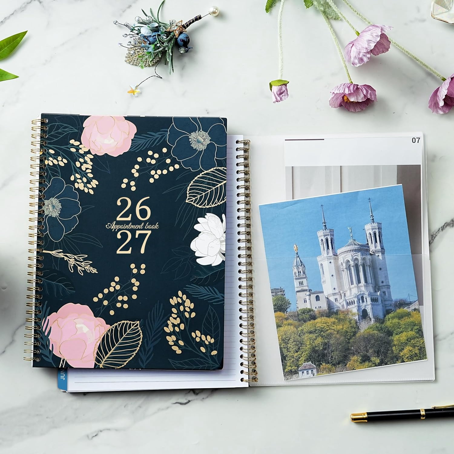 2026-2027 Appointment Book - July 2026 - June 2027, Weekly Appointment Book 2026-2027, 9"x11", 2026-2027 Hourly Planner with 30-Minute Interval, Colorful Monthly Tabs, Back Pocket