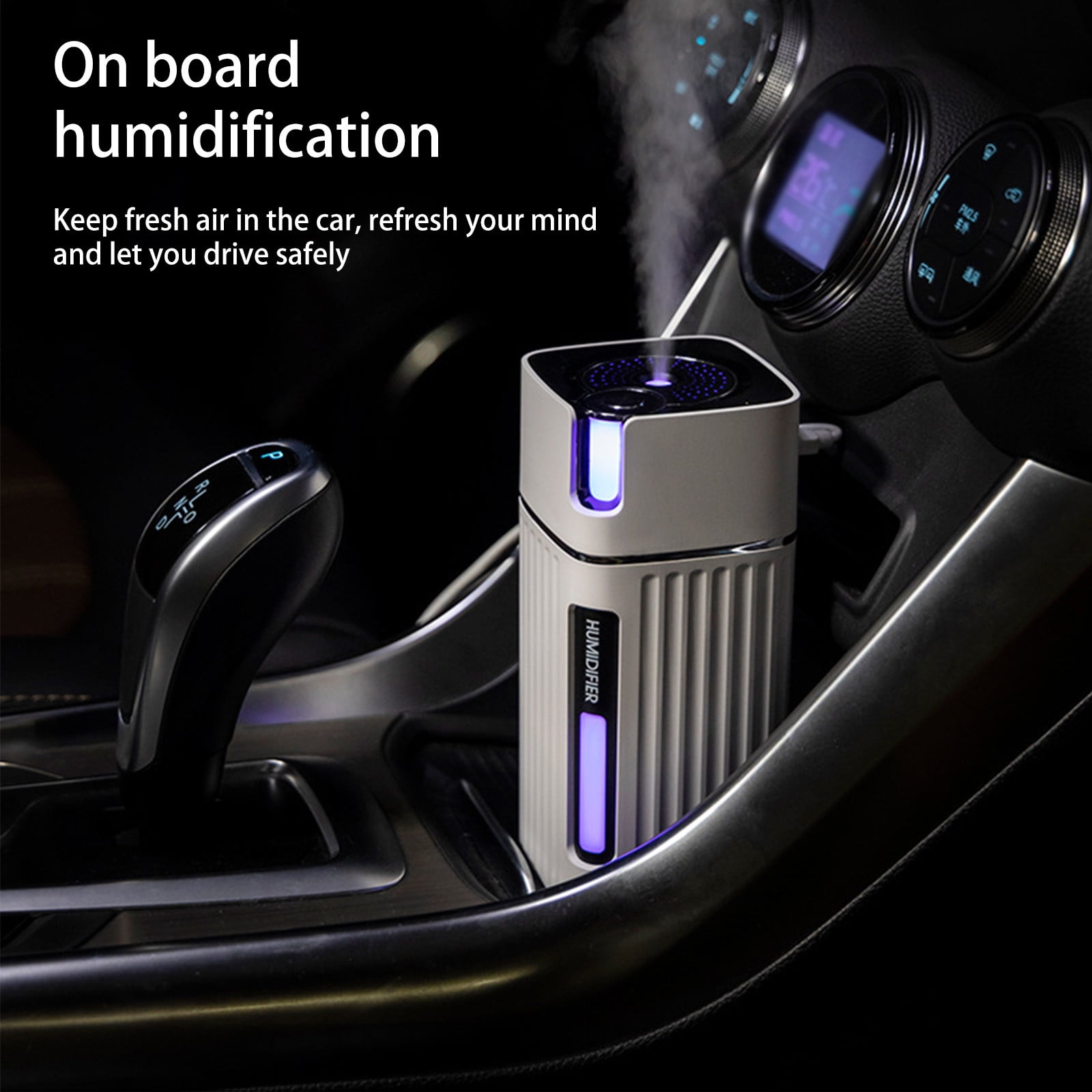 Humidifier for Home,USB Car Humidifier, Gradient and Fixed Color Mini Desktop Humidifier,Auto Shut-off and BPA-Free for Safety