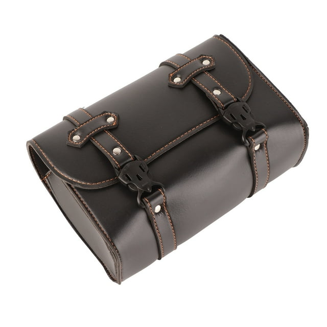 PU Leather Saddlebag, Saddlebag Waterproof Easy To Install And Use For All Motorcycles
