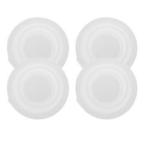 NICEXMAS 4Pcs White Silicone Bottle Cap Covers Leakproof Water Bottle Stoppers Replacement for Home