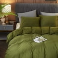 thumbnail image 3 of Franela Funda Nórdica King Size Verde Oliva Funda Nórdica Ultra Suave Transpirable, 3 of 8