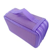 Methold Estuche grande y bonito para 72 lápices, 4 cajas de útiles escolares OxfordCloth para bolígrafos, lápices y artículos de arte. pinturas púrpura