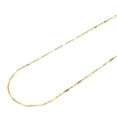 thumbnail image 4 of 10K Solid Yellow Gold  1.5mm Custom Diamond Cut Singapore Bar Link Chain 16"-24", 4 of 8