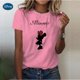 thumbnail image 1 of 2023 New Mickey Mouse Vintage Women's Tops Women's Casual Kawaii Short Sleeves Summer T-Shirts Couples Fashion children T-ShirtsM Gao Jinjia LED, 1 of 2