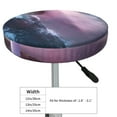 thumbnail image 4 of Lsque lighthouse Waves Torrential Rain Round Bar chair cushion covers Velvet Fabric Premium Comfort Protects from Scratches and Stains for 14-17 Inch Chair- 13 inch, 4 of 7