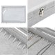 thumbnail image 5 of BELLE Vous Gray Velvet Necklace Box with 20 Notches and Latching Glass Lid - Stackable Jewelry Tray for Drawer - for Necklace, Bracelets, Earrings and, 5 of 5