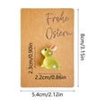 thumbnail image 3 of Glow in the Dark Resin Rabbit Pocket Card with Greeting Card – Cute Easter Gift, Wallet Size Keepsake for Friends and Family, 3 of 6