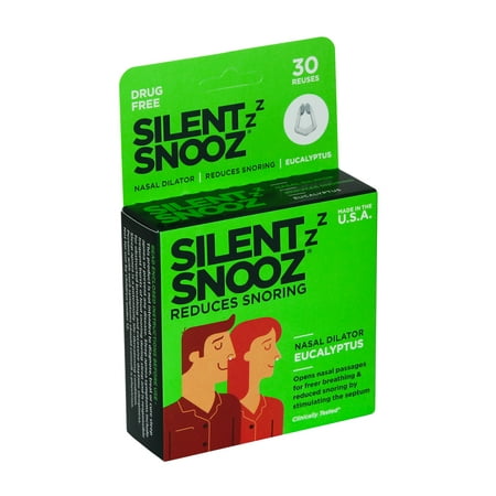 Incredible Scents Silent Snooz Snoring Aid, with Calming Eucaluptus, 30