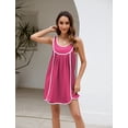 thumbnail image 4 of Vestido Athlisan Summer Athletic sin mangas para mujer Rosered-L, 4 of 5