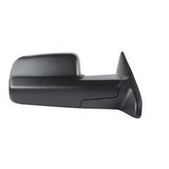 60193C - Fit System Passenger Side Towing Mirror for 13-18 Ram Pick-Up 1500, 2500, 12-18 3500, Code (GPD), flip-out-head, dual lens, textured black, foldaway, Manual Fits select: 2012 DODGE RAM 3500