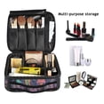 thumbnail image 2 of FORMRS Travel Makeup Bag Large Capacity Train Case Cosmetic Organizer with Adjustable Dividers, Psychedelic Jellyfish, 2 of 8
