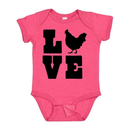 

Inktastic Love Chickens Gift Baby Boy or Baby Girl Bodysuit