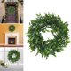 thumbnail image 4 of de 30cm para colgar en de hojas , de simulación Natural para patio, casa de interior, adorno para el salón Verde blanco Macarena Corona de la puerta de entrada, 4 of 8