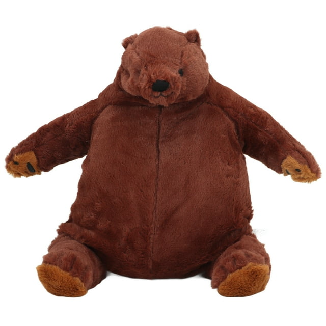 Oso de juguete de simulación, oso de peluche marrón, muñeco de peluche, decoración del hogar, regalo de cumpleaños para niñas y niños