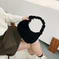 thumbnail image 3 of Autumn Solid Female Handbag Pleated Dumpling Shoulder Bags Party Totes Wristlets, 3 of 7