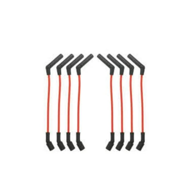 9 in. & 8 mm Spark Plug Wire Set with 135 deg Plug Boots for LS Car, Black