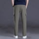 thumbnail image 5 of Amzcrzy Pantalones Clásicos Hombre Color Liso Cintura Elástica Cómodos Transpirables Elásticos Moda Informal Senderismo Pescar Correr Ejercicio Bolsillos Tallas S-3XL Gris, 5 of 8