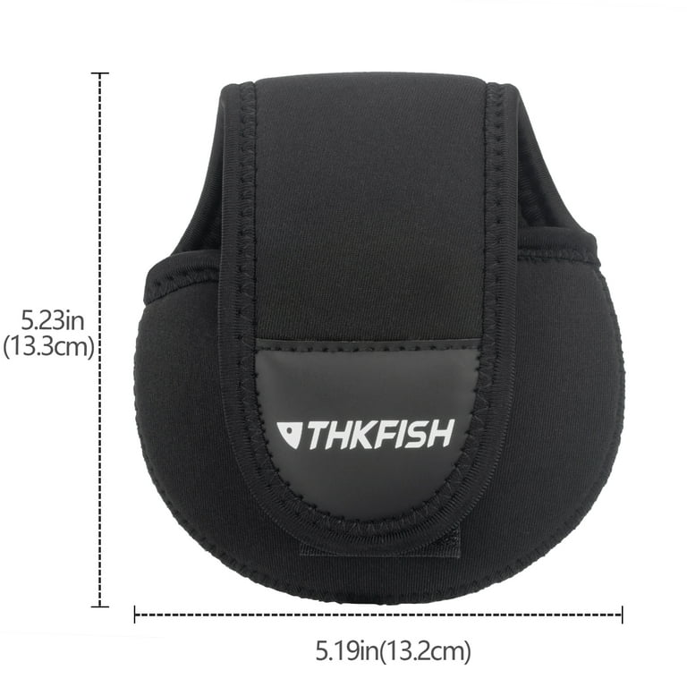 THKFISH Fishing Reel Case Spinning Reel Case Bag & Baitcasting Reel Cover  Shockproof Fishing Reel Protective Case Bag Fits 1000 2000 3000 Reels 2Pack  