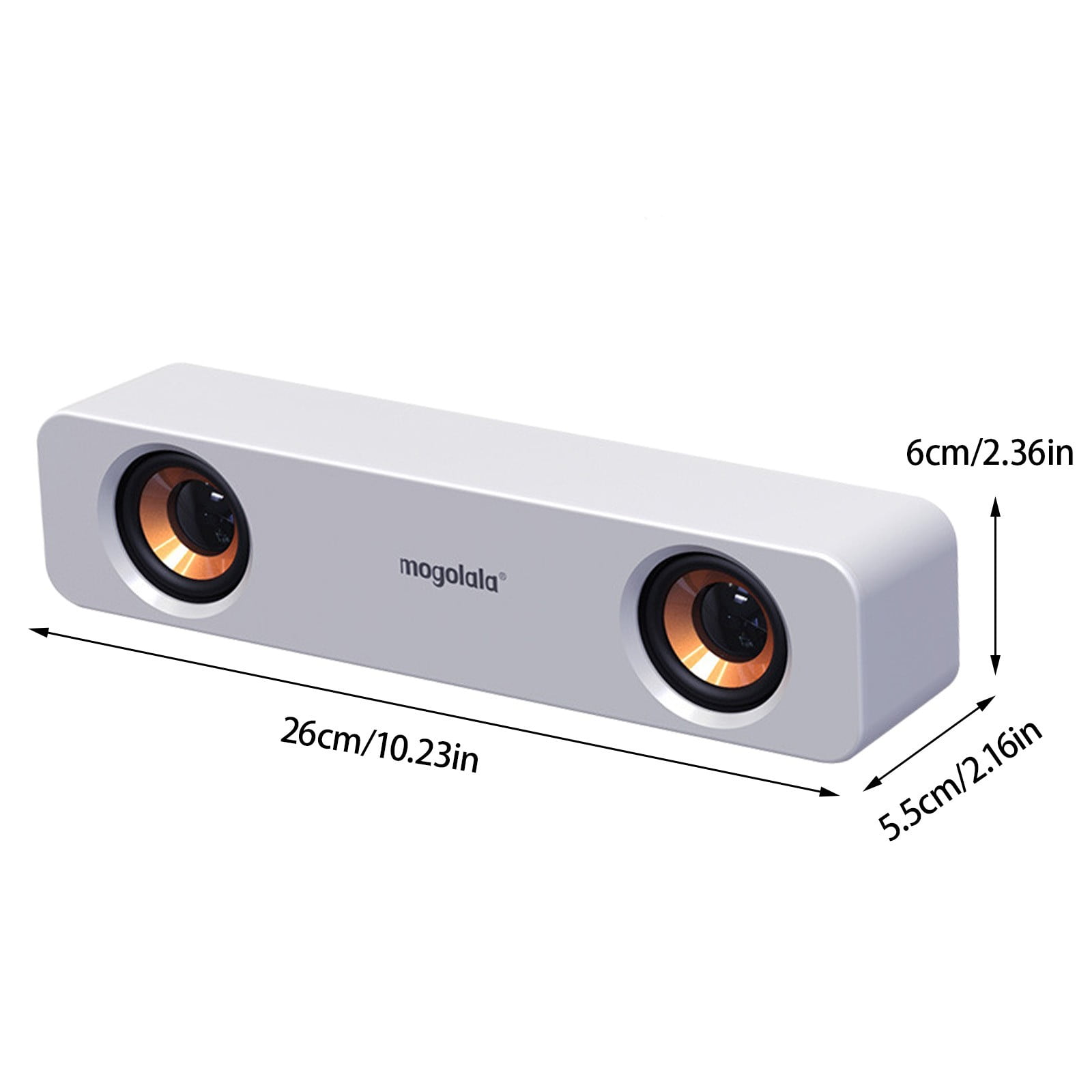 Tunhigl Surround Sound Bar Wired Computer Speakers Stereo Subwoofer Mini Speaker Wired Stereo Strong Bass