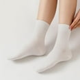 thumbnail image 2 of Crew Socks for Women, Thin Cotton Socks Womens Casual Soft Aesthetic Socks 5 Pairs, 2 of 7
