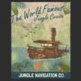 thumbnail image 2 of Women's Jungle Cruise La Quila Retro Poster  Racerback Tank Top Black Heather Small, 2 of 4