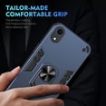 thumbnail image 2 of Allytechgroup iPhone XR Case Cover, Bumper Shockproof Case with Ring Holder Stand Compatible with Car Mount Premium PC and TPU Phone Case for iPhone XR, Navyblue, 2 of 7