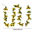 thumbnail image 2 of Tyidzon Artificial Sunflower Garland, 7.5Ft Silk Sunflowers Hanging Vines Flowers with Green Leaves for Room Kitchen Garden Birthday Wedding Party Table Spring Decor, 2 of 6