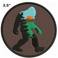 thumbnail image 2 of Bigfoot Sunset Embroidered Patch Iron/Sew-On Applique X-Files Cryptid Mystery, 2 of 2