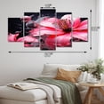 thumbnail image 4 of Designart "Pink Black Botanical Euphony" Abstract Botanicals Metal Wall Art Set, 4 of 5