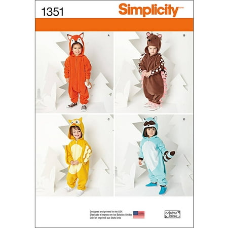 Simplicity Childs' Size 0.5-4 Costumes Pattern, 1 Each