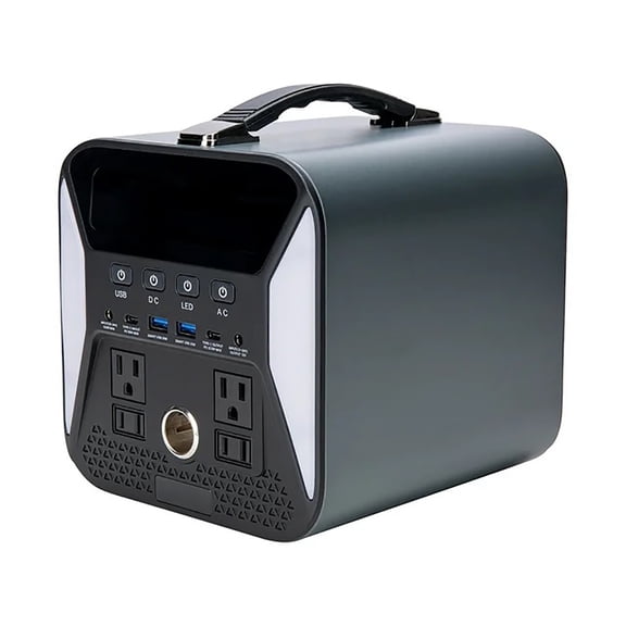 Kiphay Portable Energy Storage Power Station, Pure Sine Wave Lifepo4 Lithium Battery Solar Generator 500W Backup Power Supply, Suitable for Camping, Outdoor Picnic